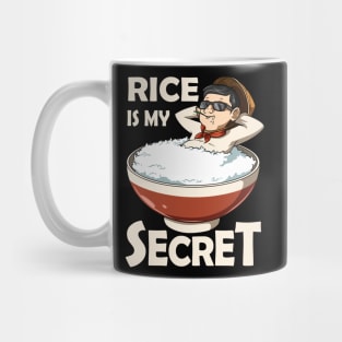 Rice Asian Food Funny Foodie Secret Chinese Korean Mug